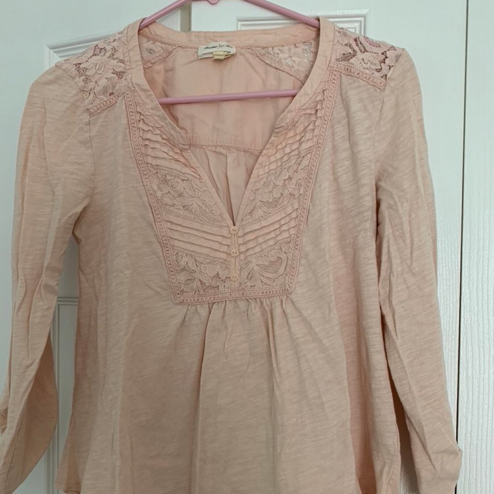 Anthropologie Blush Top